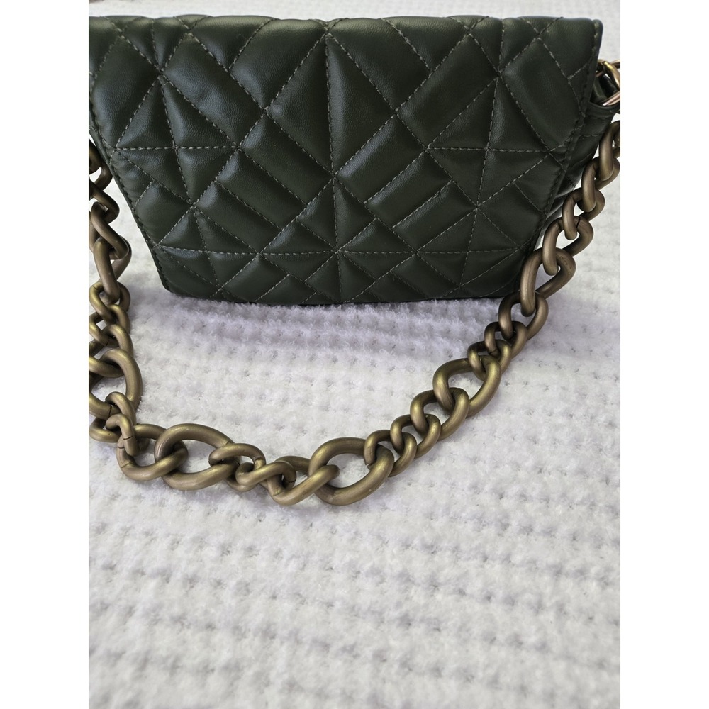 Faux green quilted purse chain strap small - Picture 7 of 11